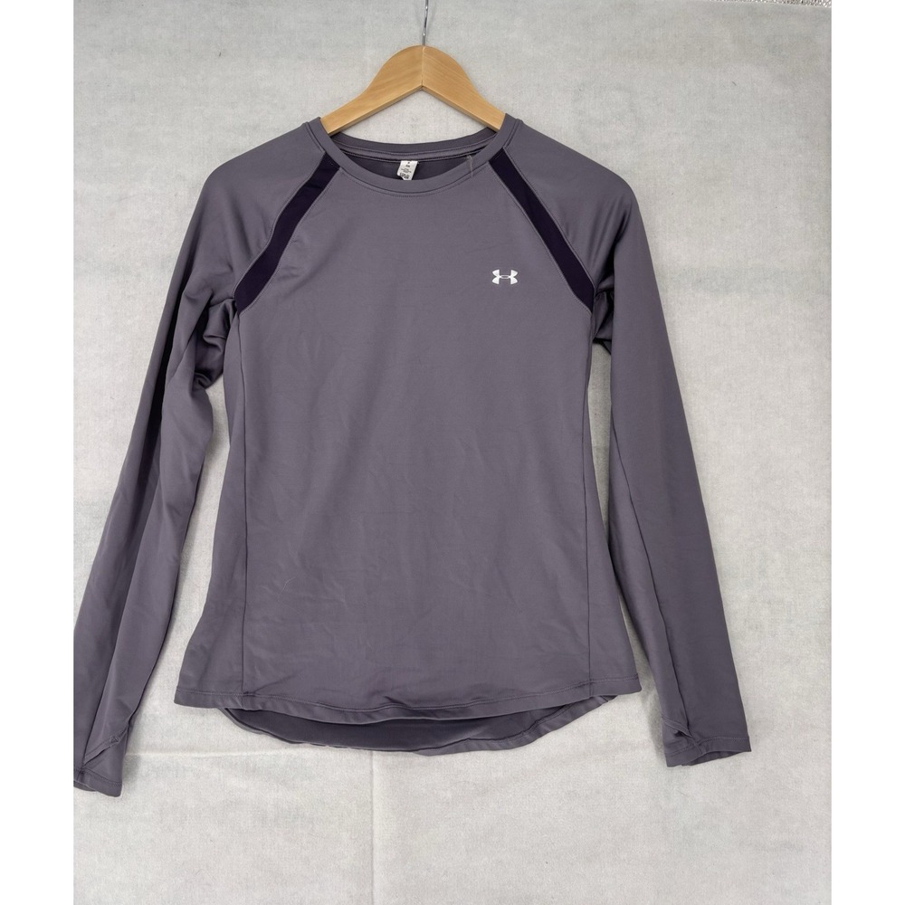 Under Armour Woman's Small UA Cozy Crew Graphic Long Sleeve Purple